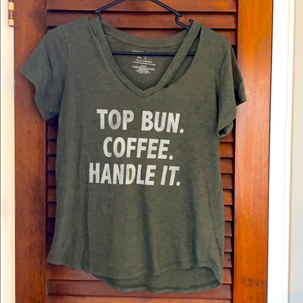 Hello gorgeous distressed t